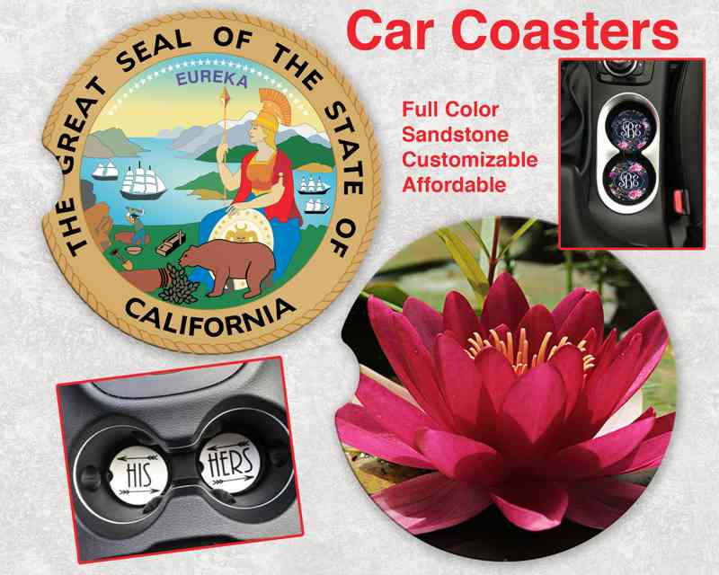 Car Automotive Ceramic Coaster